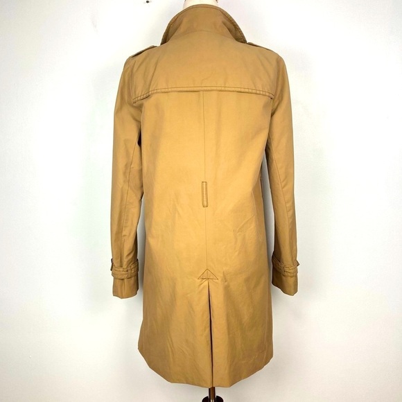 GAP Double Breasted Trench Coat/Raincoat Tan Khaki - Picture 5 of 14